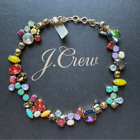 J. Crew Jewelry - J. Crew Crystal foliage necklace